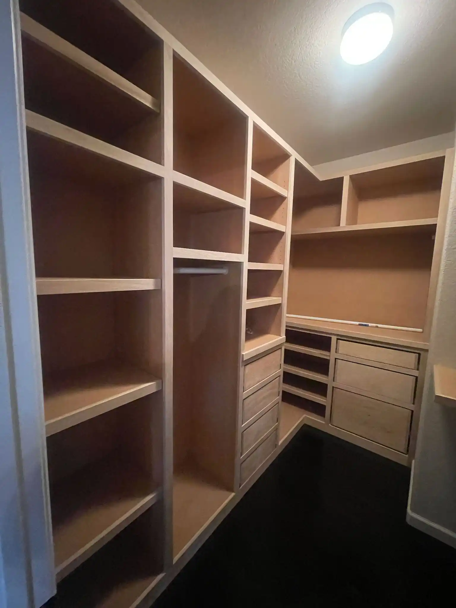 Cabinet made of natural wood
